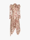 ZIMMERMANN ZIMMERMANN FLORAL PRINTED AND NECK TIE SILK-BLEND DRESS,5140DUNB13145211