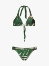 ADRIANA DEGREAS ADRIANA DEGREAS GEOMETRIC FOLIAGE LONG TRIANGLE BIKINI,BICL028912967774