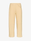 JACQUEMUS JACQUEMUS PLEAT FRONT WAIST DETAIL COTTON TROUSERS,183PA041832424013016559