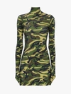 VETEMENTS VETEMENTS CAMOUFLAGE PRINT GLOVE MINI DRESS,WAH19DR10513231549