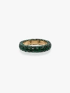 Shay Green And Yellow Gold 3 Side Emerald Ring In Green