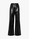 CHARM'S CHARM'S HIGH WAISTED STRAIGHT LEG LEATHER TROUSERS,2013016438