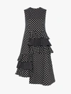 PASKAL PASKAL POLKA DOT RUFFLE DETAIL COTTON DRESS,AW18191813131289