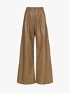 ZIMMERMANN ZIMMERMANN HIGH-WAIST WIDE LEG LEATHER TROUSERS,4520PUNB13145045