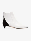 GIVENCHY GIVENCHY WHITE GV3 TWO TONE CHELSEA BOOTS,BE600YE05L13002804