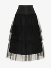 BURBERRY BURBERRY MESH LACE SKIRT,800348413106654