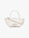 Dorateymur White Mini Lament Leather Tote Bag