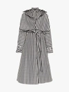 PASKAL PASKAL GINGHAM BELTED SILK COAT DRESS,AW18195513131294