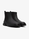 Camper Pix Low Heels Ankle Boots In Black Leather In Black