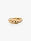 FOUNDRAE 18K YELLOW GOLD INFINITY BABY DIAMOND SIGNET RING,R34INFINITY13035978