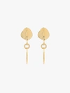 CORNELIA WEBB CORNELIA WEBB 24K GOLD PLATED ORGANIC DROP HOOP EARRINGS,2201553213032072