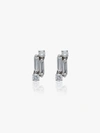 Suzanne Kalan 18k White Gold Diamond Earrings In Metallic