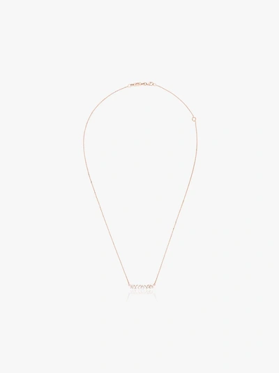 SUZANNE KALAN 18KT ROSE GOLD CLASSIC DIAMOND BAR NECKLACE,BAP144RG13191291