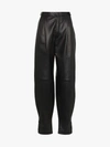 GIVENCHY GIVENCHY HIGH WAISTED FRONT POCKET LEATHER TROUSERS,BW50A260DC13023789