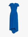 Preen By Thornton Bregazzi Milly Pleat Maxi Dress In Blue