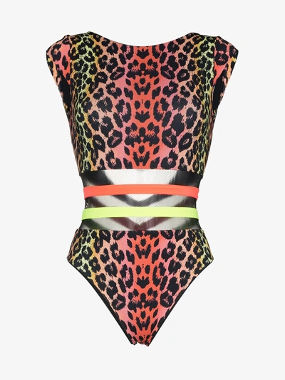 Agent Provocateur Zenaya Leopard Print Swimsuit In Multicolour