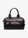 BALENCIAGA BALENCIAGA BLACK LOGO GRAINY LEATHER BOWLING BAG,5447070X42313197253