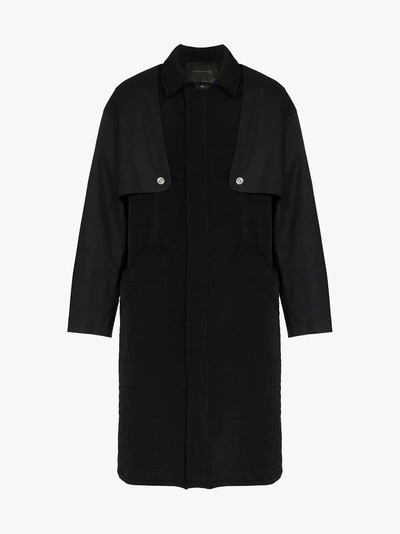 Mackintosh 0003 Quilted Removable Layer Trench Coat In Black