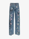 VETEMENTS VETEMENTS JEANS MIT STICKER-PRINT,WAH19PA10513018803