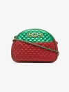 GUCCI GUCCI RED AND GREEN TRAPUNTATA QUILTED METALLIC LEATHER CROSS BODY BAG,5410520U14X13016242