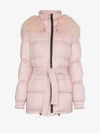 MR & MRS ITALY MR & MRS ITALY MONGOLIAN FUR COLLAR FEATHER DOWN PUFFER COAT,OV12913184908