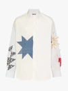 CALVIN KLEIN 205W39NYC CALVIN KLEIN 205W39NYC EMBROIDERED DETAIL BUTTON-DOWN COTTON SHIRT,84MWTD3313104778