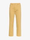 JACQUEMUS JACQUEMUS HIGH RISE CROPPED JEANS,184PA061844723013212636