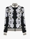 DOLCE & GABBANA DOLCE & GABBANA LACE EMBELLISHED TRACK TOP,F9C50ZG7QRN13007879