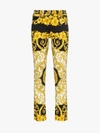 VERSACE VERSACE BAROQUE LOW-RISE PATTERNED SKINNY JEANS,A82195A22862013434617