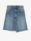 Ksubi Hi-line Mini Denim Skirt In Blue