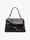 CHLOÉ CHLOÉ BLACK FAYE DAY MEDIUM LEATHER SHOULDER BAG,C17WS321HGJ00113426555