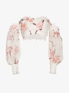 ZIMMERMANN ZIMMERMANN CORSAGE BAUBLE FLORAL PRINT OFF SHOULDER LINEN TOP,5532TCOR13362130