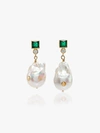 ANNI LU 18K GOLD-PLATED PEARL AGATE EARRINGS,180023613236253