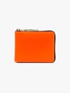 Comme Des Garçons Orange Zipped Wallet In 110 - Orange