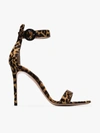 GIANVITO ROSSI GIANVITO ROSSI LEOPARD PORTOFINO 105 STRAPPY CALF HAIR SANDALS,G6052915RICPON13434300