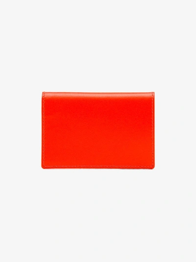 Comme Des Garçons Fluorescent Orange Leather Wallet