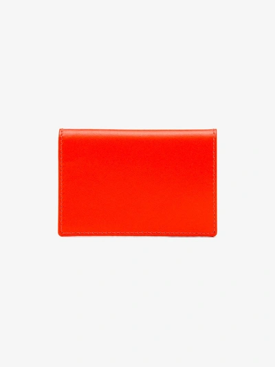 Comme Des Garçons Wallet Cdg Fluo Lthr Wllt Red - 橘色 In Orange