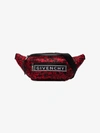 GIVENCHY GIVENCHY BLACK AND RED GRAPHIC BELT BAG,BK5037K0H000913283328