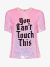 ASHISH ASHISH X BROWNS YOU CAN'T TOUCH THIS SEQUIN T-SHIRT,T06113434273