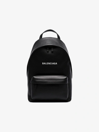 Balenciaga Everyday Large Baltimore Leather Backpack In Black
