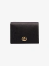 Gucci Black Gg Marmont Leather Wallet In 1000  Black
