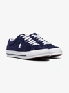 CONVERSE CONVERSE BLUE AND WHITE ONE STAR OX SUEDE LEATHER trainers,162576C13497624