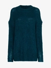 Isabel Marant Idol Mohair And Wool Mix Jumper In Green