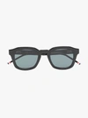 THOM BROWNE THOM BROWNE EYEWEAR BLACK  412 SUNGLASSES,TBS412480113225126