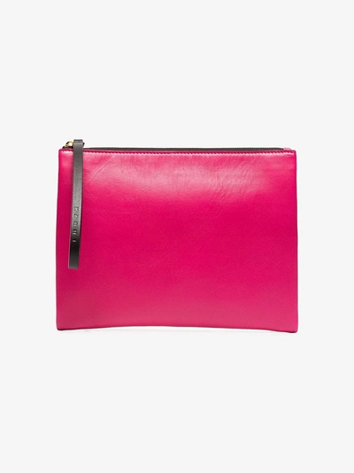 Marni Pink Strap Leather Clutch Bag