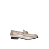 BURBERRY THE METALLIC LEATHER LINK LOAFER