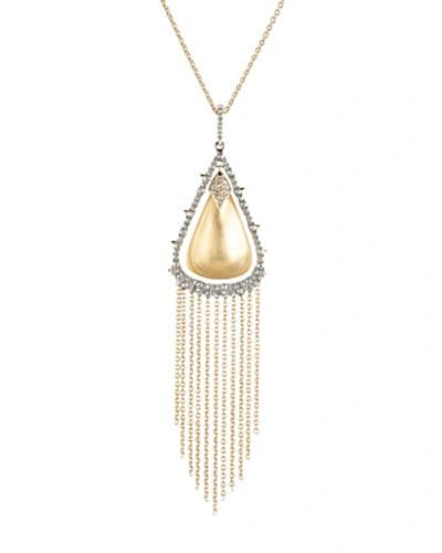 Alexis Bittar Crystal Tassel Pendant Necklace, 32 In Gold