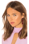 Jennifer Behr Allanah Earrings In Red. In Ruby