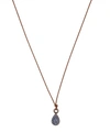 MARGARET SOLOW Silver Blue Sapphire Cluster Cord Necklace