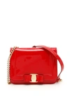 FERRAGAMO PATENT VARA RAINBOW BAG,10768114